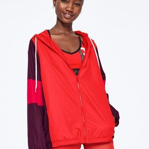 PINK VS CAMPUS FULL ZIP ANORAK  NWT